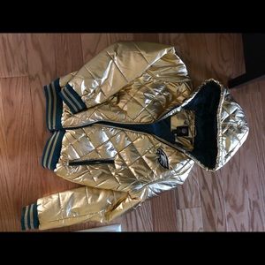NFL gold eagles puffer jacket